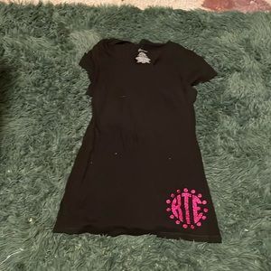 Black shirt size medium intitials KTE